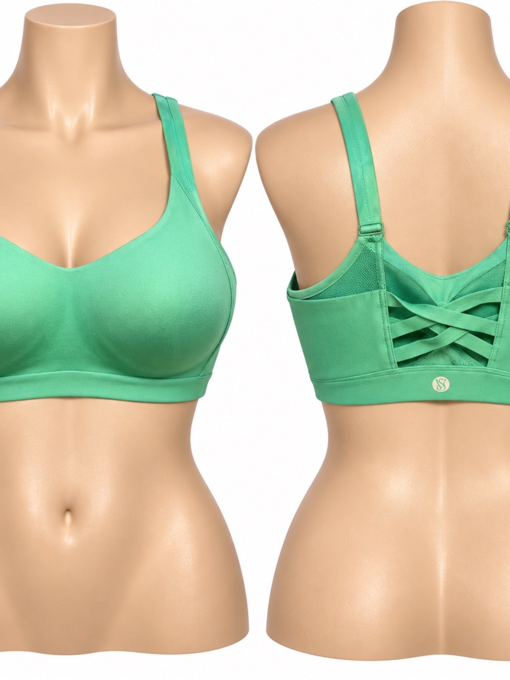 Victoria's Secret Mint Green Crisscross Back Sports Bra